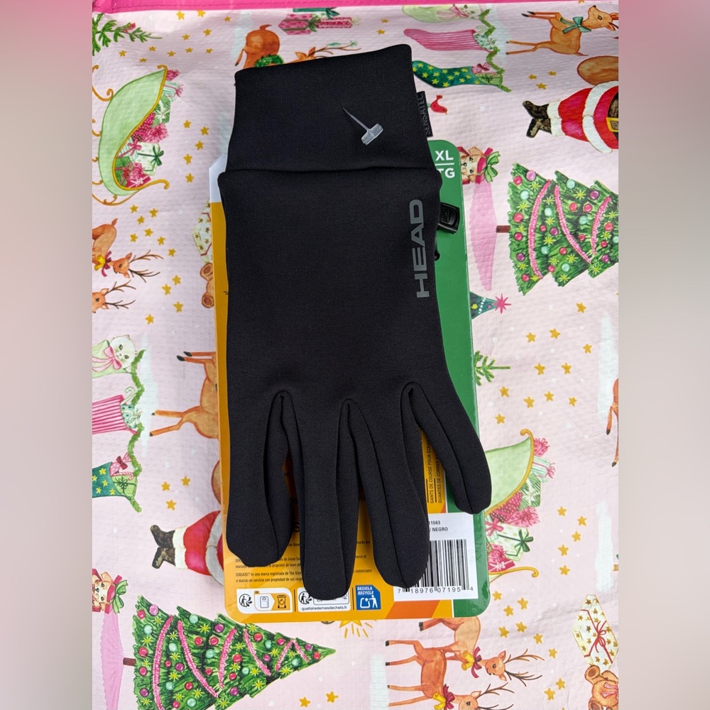 ❤️HEAD Touchscreen Running Gloves - Black New with tag Size XL - Picture 5 of 5